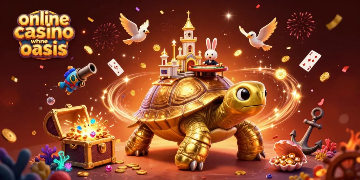 Play exciting games in an online casino ohne oasis featuring a unique tortoise casino!