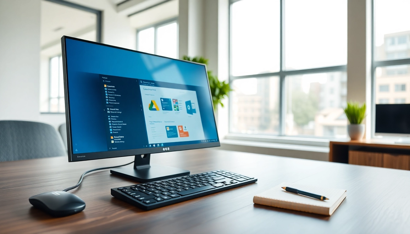 Nutzen Sie Office 2024 Professional Plus für Business in einer modernen Büro-Umgebung.