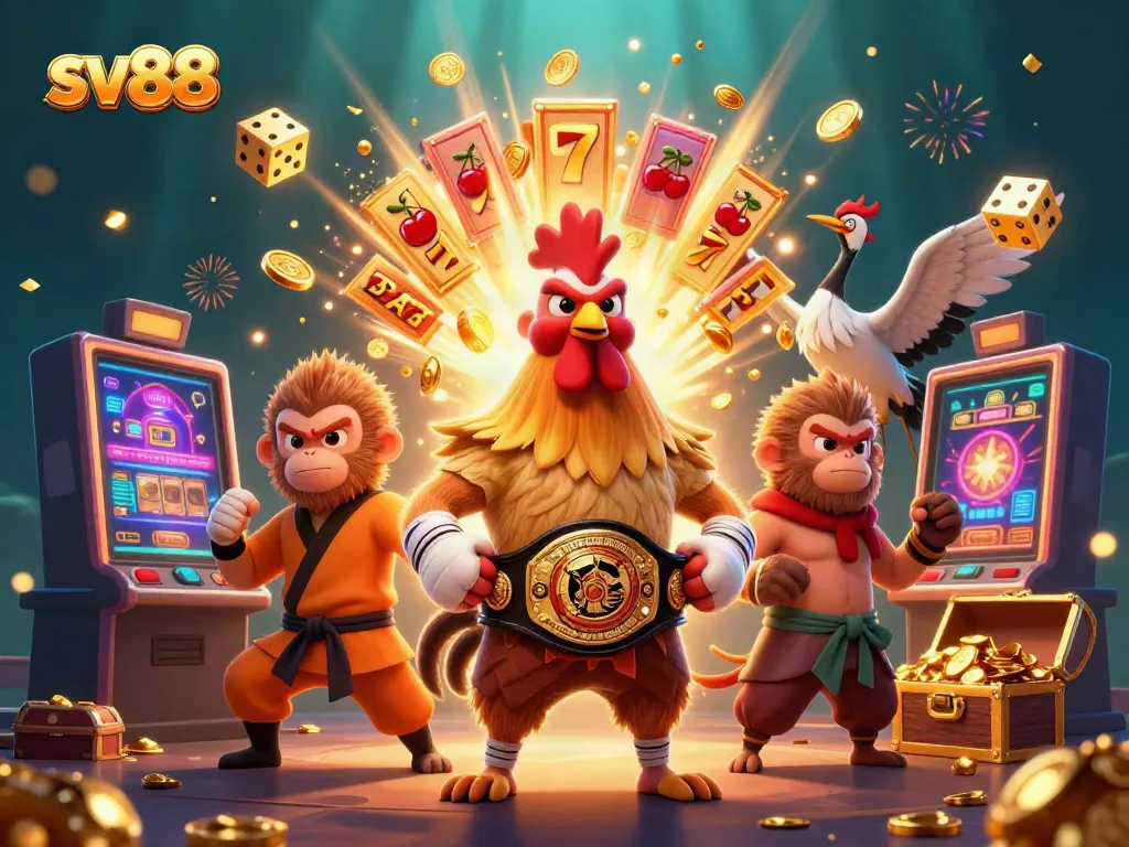 Experience the thrill of winning at sv88 with dynamic characters and exciting casino elements.