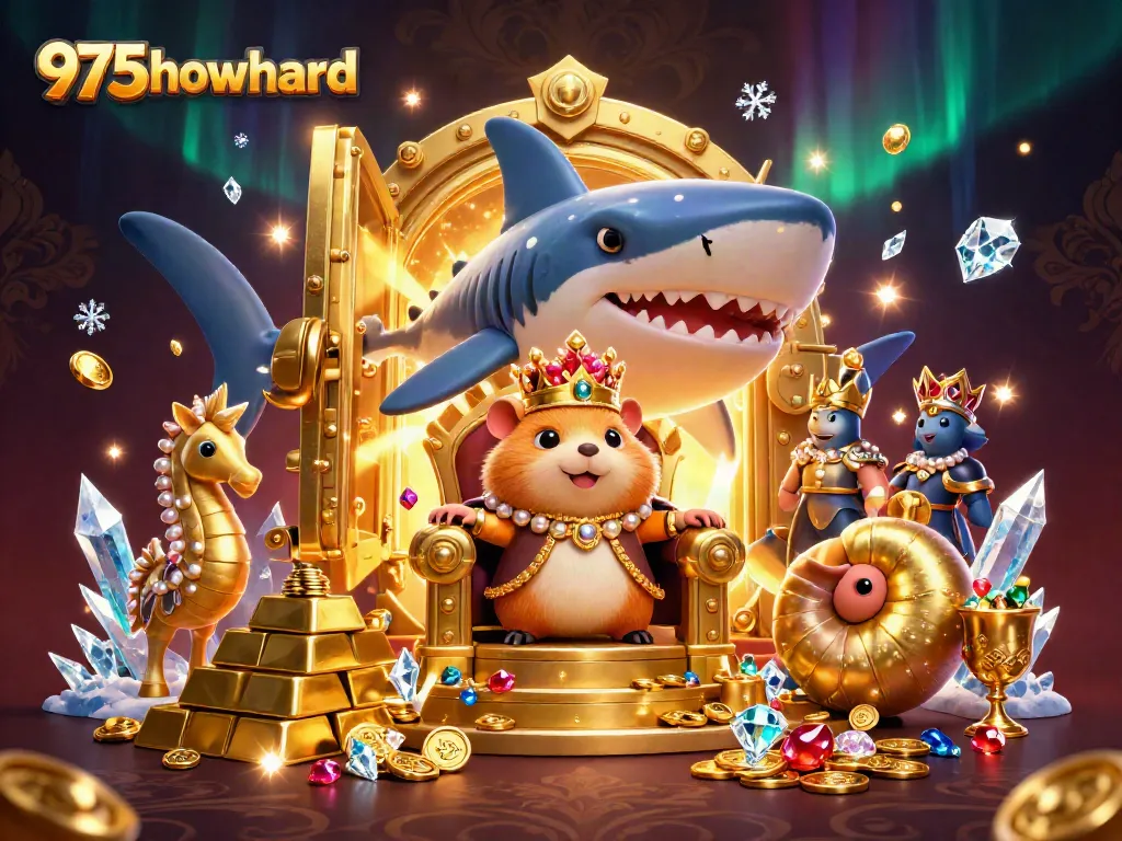 Experience thrilling wins at 975howard, featuring a royal hamster king surrounded by treasure.