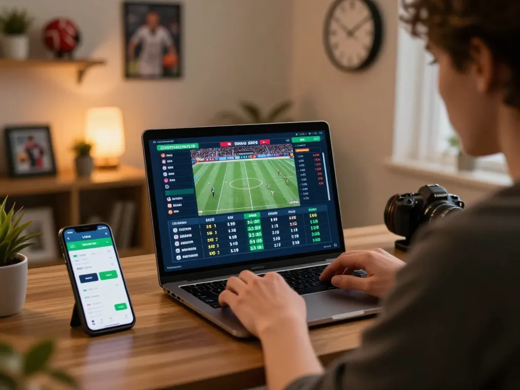F168 online betting setup with sports events and live odds on screen.