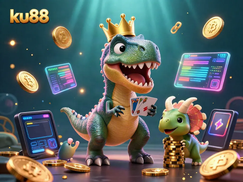 Experience thrilling gaming at ku88 with animated characters and vibrant casino elements.
