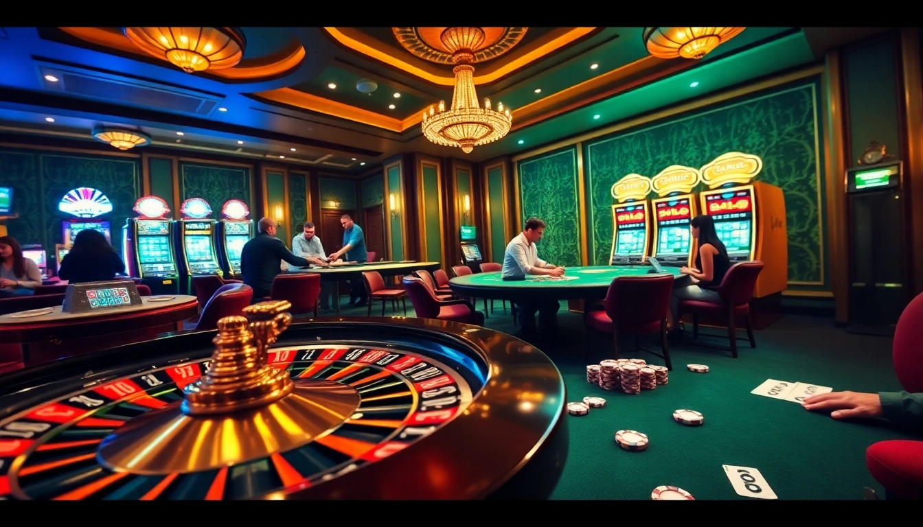 Engaging players at 88i com casino tables enjoying roulette and poker games.