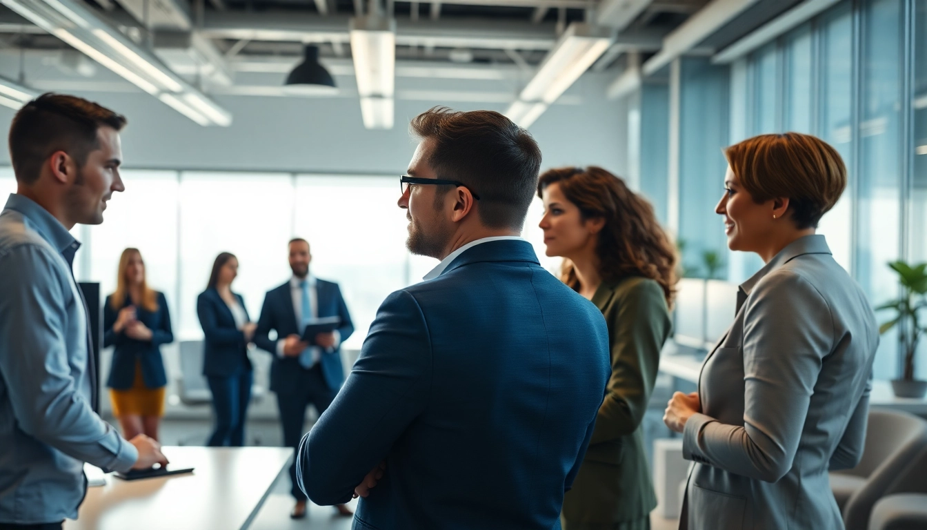 Headhunter IT arbeitet mit IT-Profis in einem modernen Büroumfeld zusammen