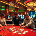 Exciting casino scene featuring skilled players at 78WIN COM's blackjack table.