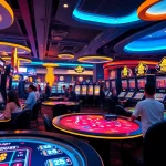 Exciting scene showcasing CM88's modern online gambling experience with players at interactive gaming tables.